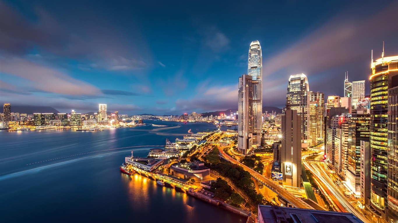 美丽的香港 城市景观 高清壁纸20 - 1366x768