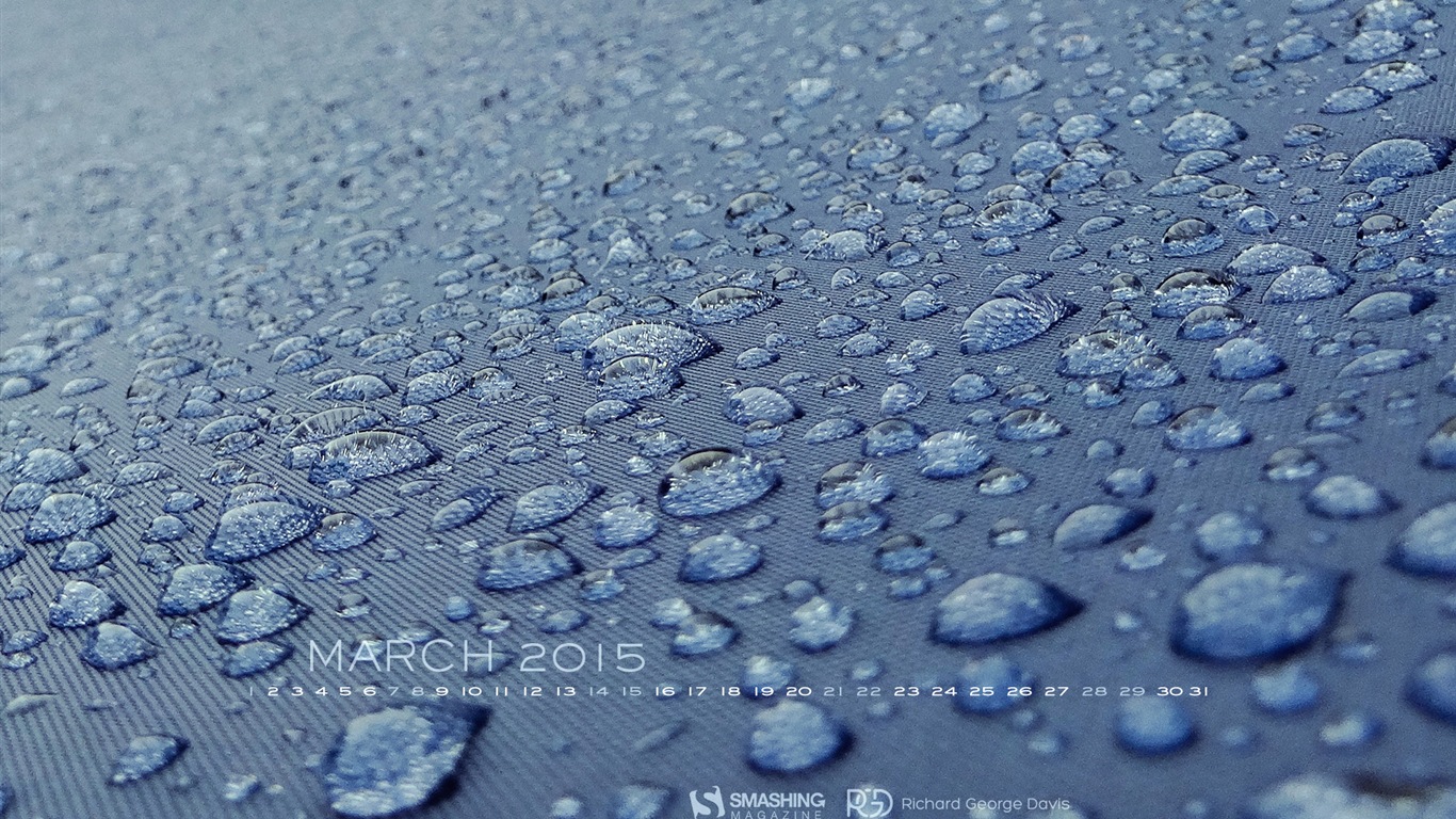 2015年3月 月曆壁紙(二) #3 - 1366x768