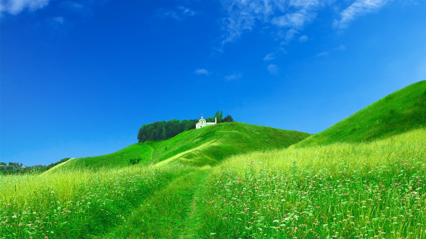 Belle couleur, décor naturel de fonds d'écran HD #2 - 1366x768