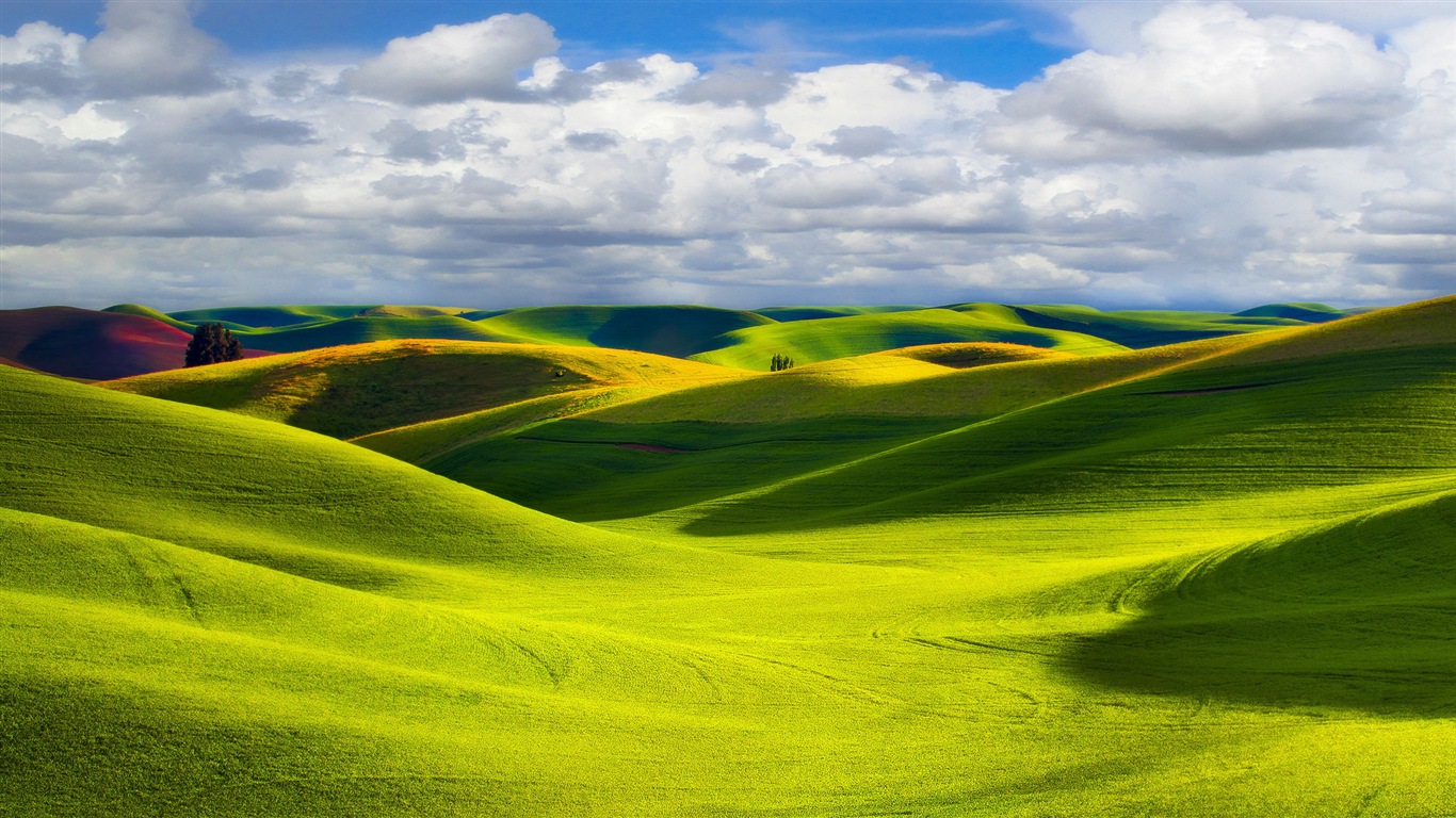 Belle couleur, décor naturel de fonds d'écran HD #9 - 1366x768