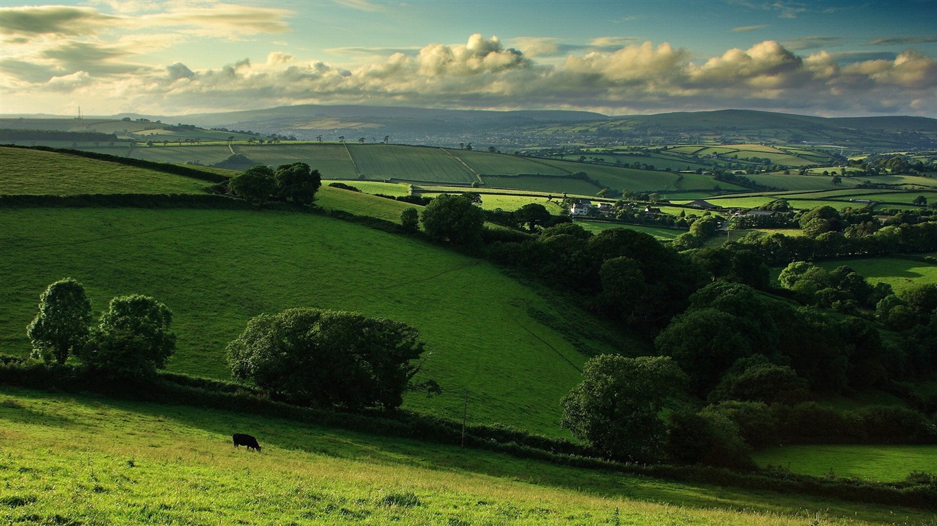 Belle couleur, décor naturel de fonds d'écran HD #10 - 1366x768