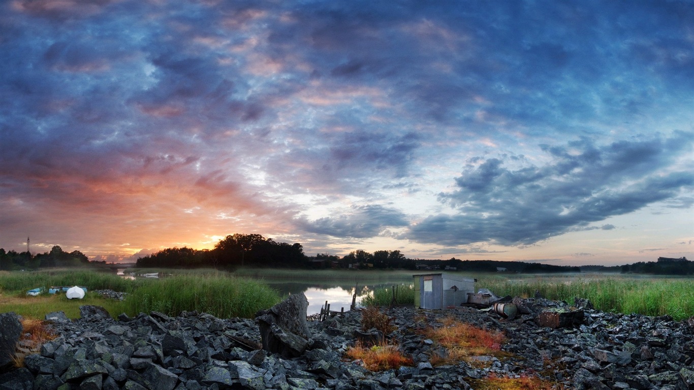 迷人的色彩，自然风景 高清壁纸14 - 1366x768