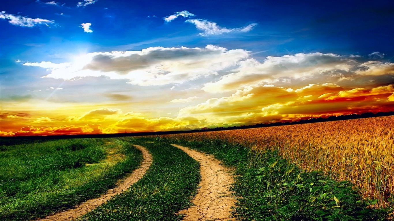 迷人的色彩，自然風景 高清壁紙 #17 - 1366x768