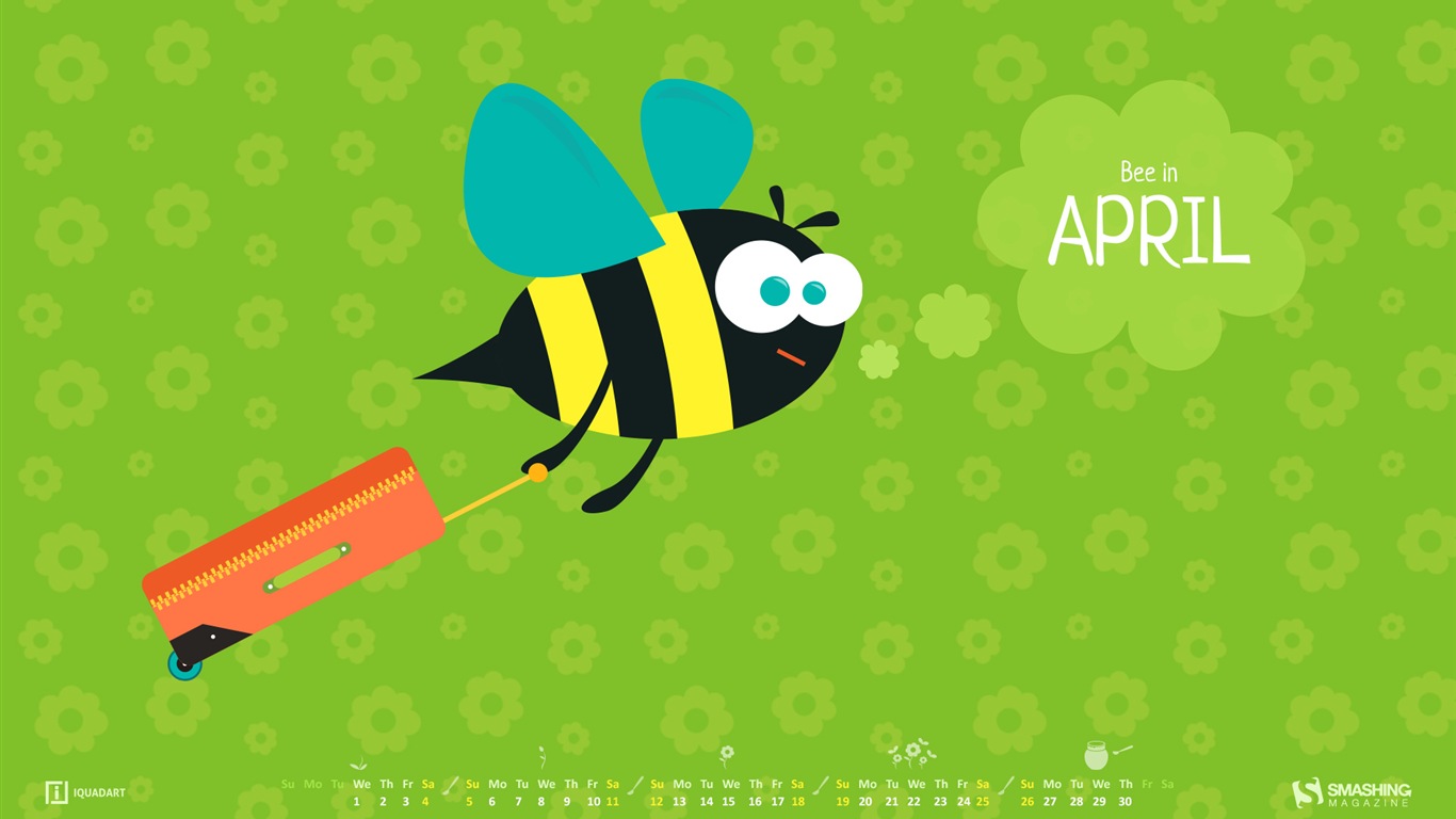 April 2015 calendar wallpaper (1) #5 - 1366x768