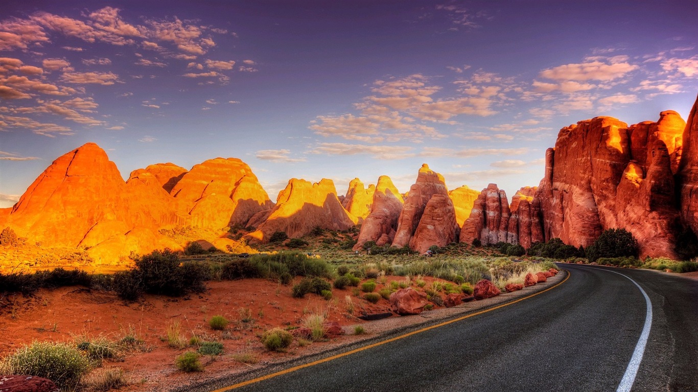 唯美自然山水风景 高清壁纸10 - 1366x768