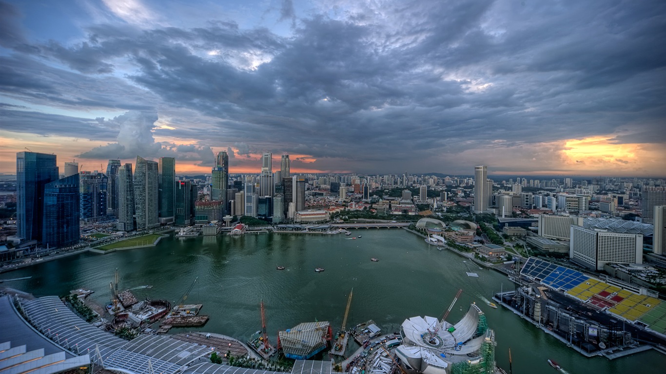 Cityscape scenery, Windows 8 HD wallpapers #2 - 1366x768