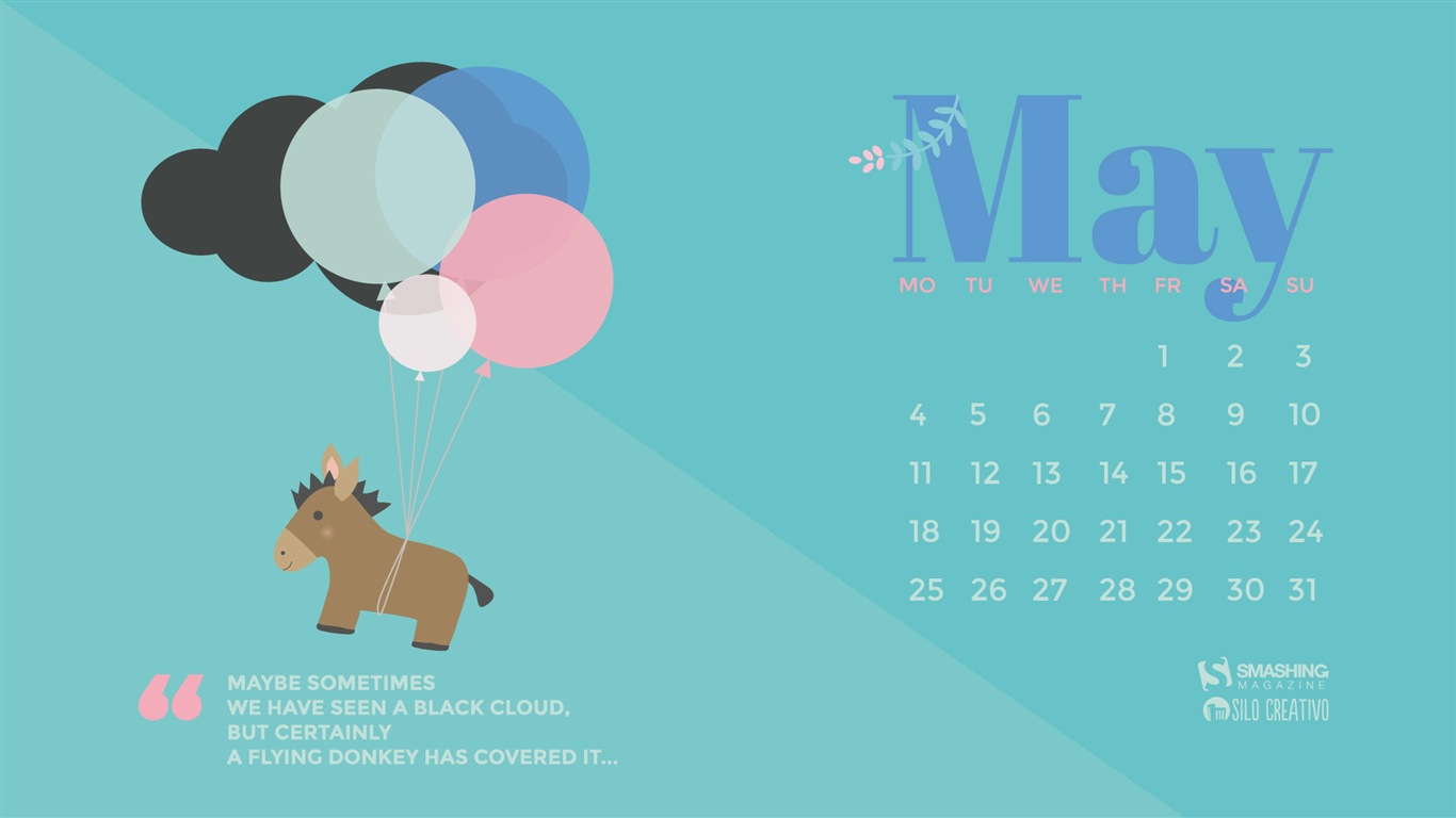 May 2015 calendar wallpaper (2) #7 - 1366x768