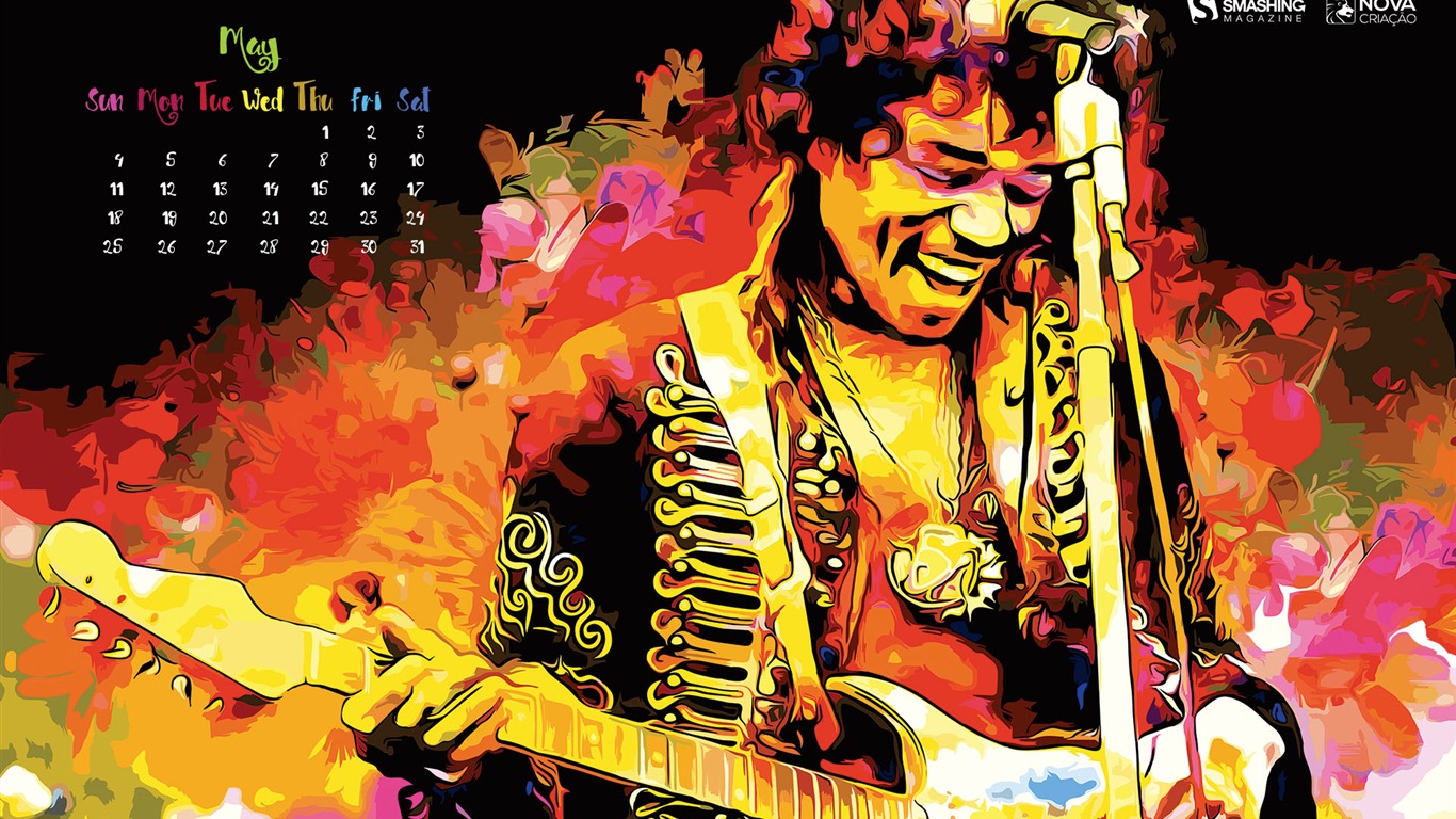 2015年5月 月曆壁紙(二) #9 - 1366x768