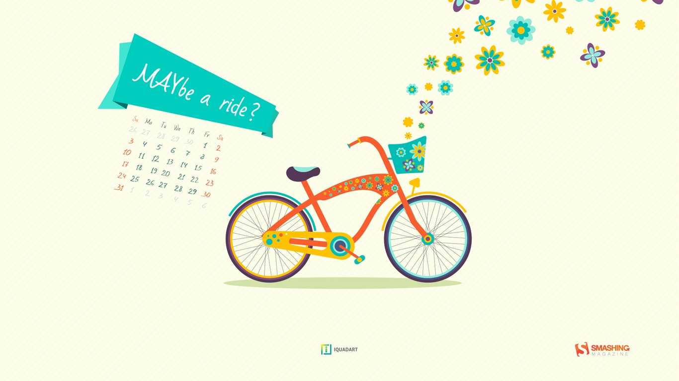 Mai 2015 Kalender Wallpaper (2) #14 - 1366x768