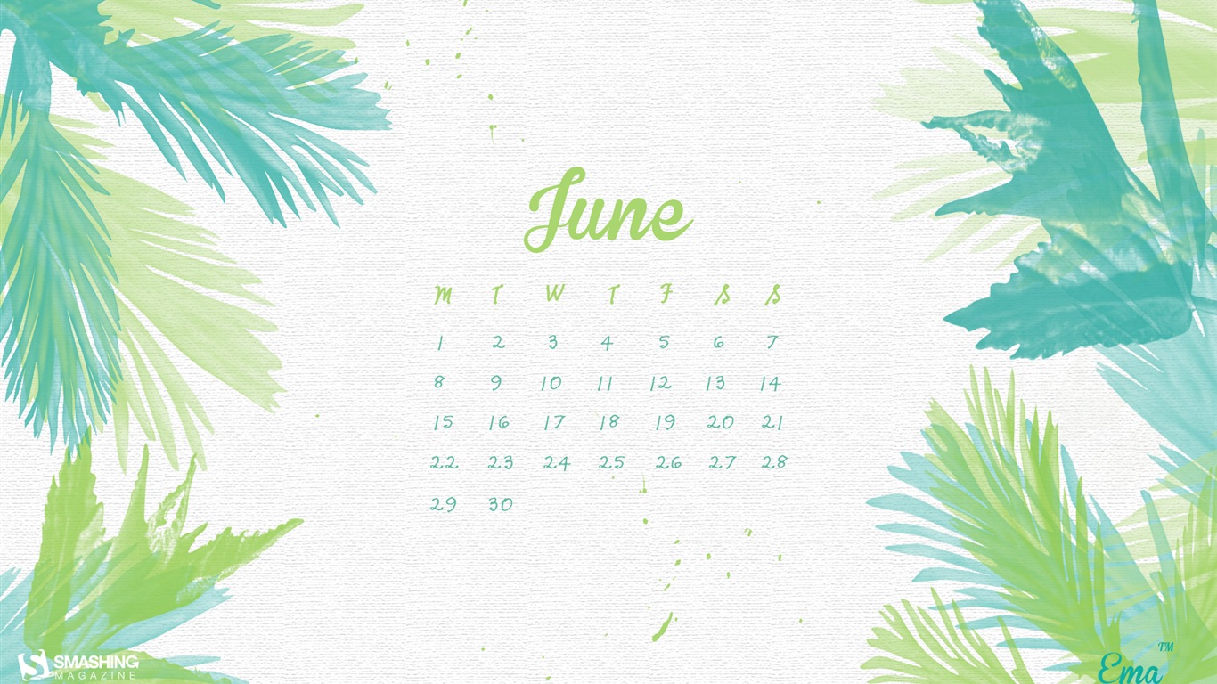 June 2015 calendar wallpaper (2) #10 - 1366x768