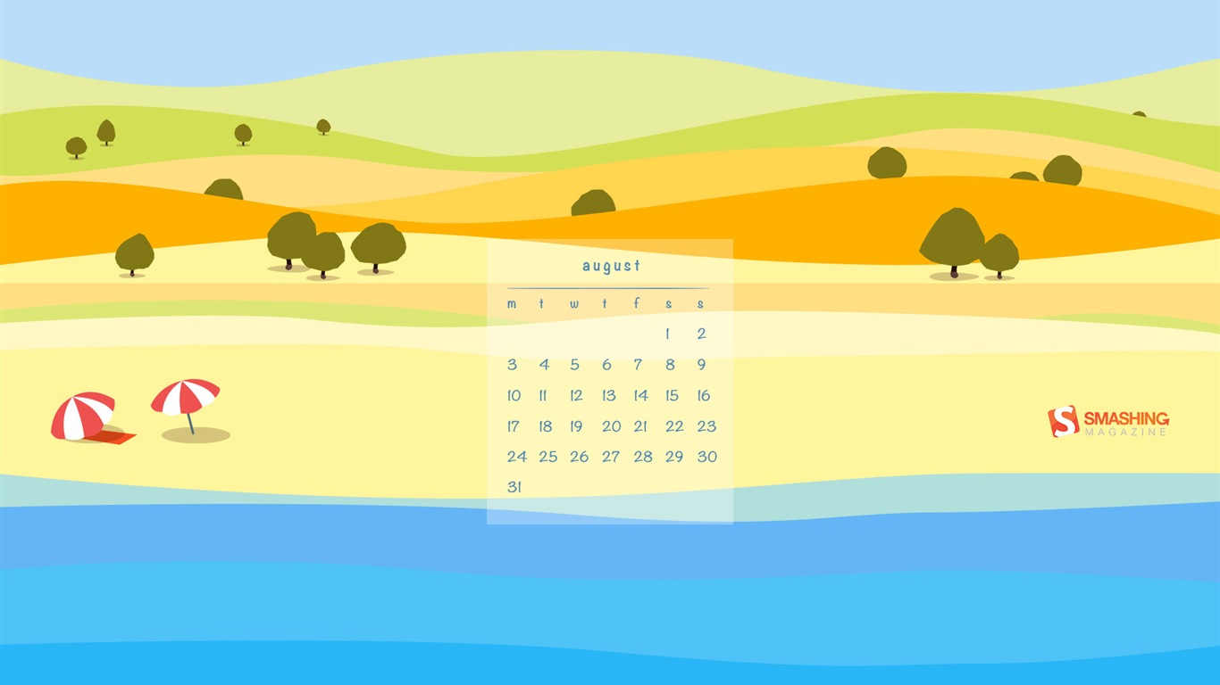 08. 2015 kalendář tapety (2) #15 - 1366x768