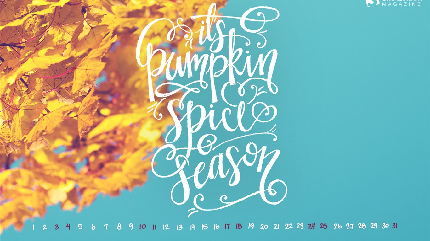 October 2015 calendar wallpaper (2) #6 - 1366x768