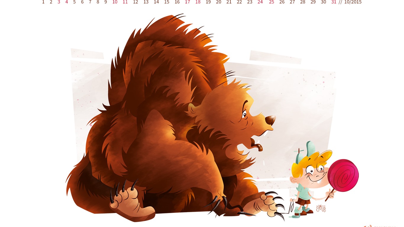 2015年10月 月曆壁紙(二) #20 - 1366x768