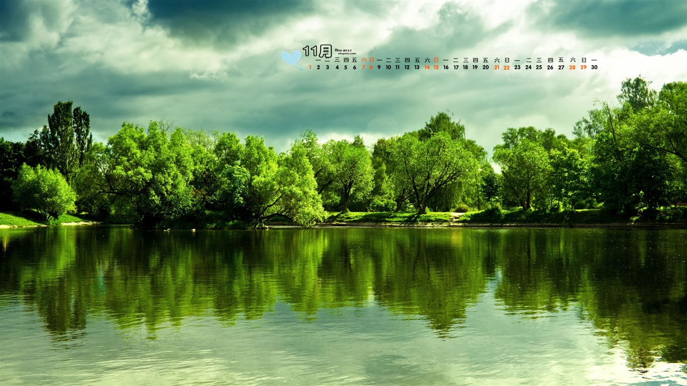 November 2015 Calendar wallpaper (1) #6 - 1366x768