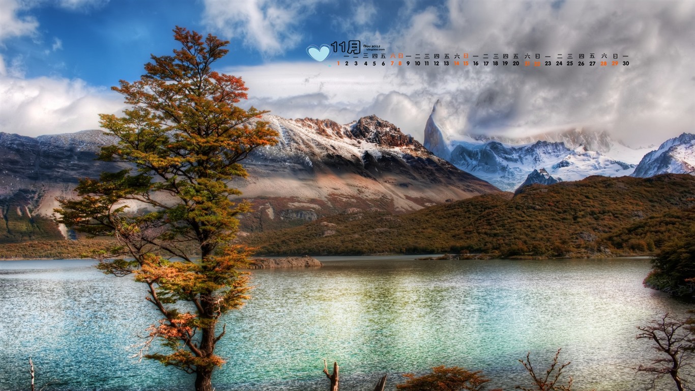 November 2015 Calendar wallpaper (1) #7 - 1366x768