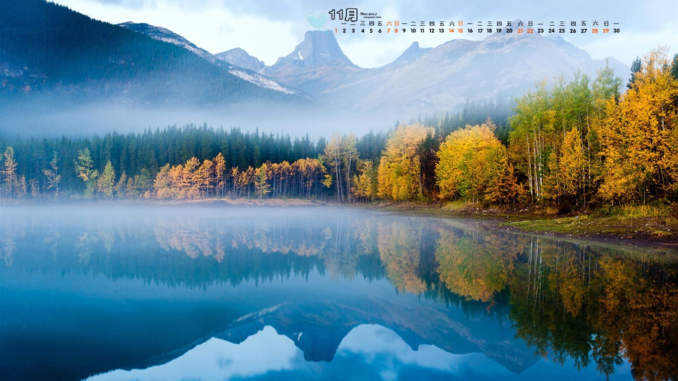 November 2015 Calendar wallpaper (1) #12 - 1366x768