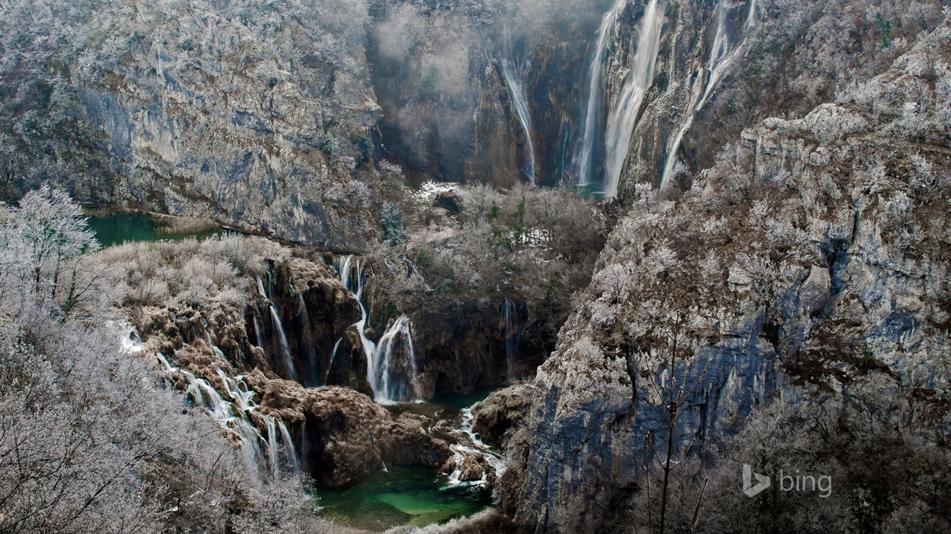 Ledna 2016 Bing téma HD tapety na plochu #5 - 1366x768
