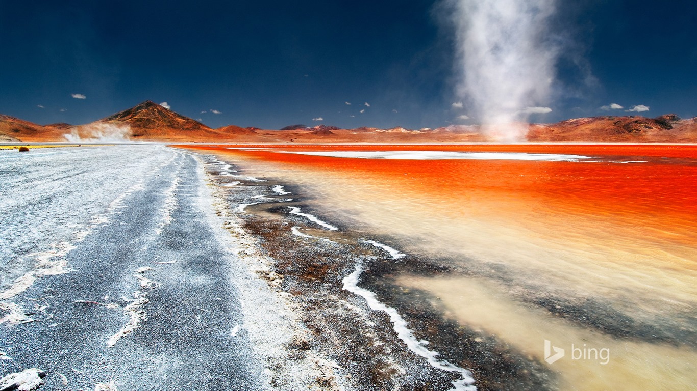 Ledna 2016 Bing téma HD tapety na plochu #16 - 1366x768