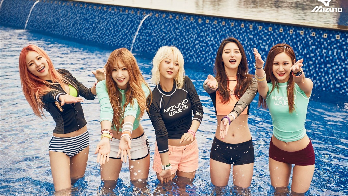 fondos de pantalla ExID grupo muchachas de la música coreana HD #16 - 1366x768