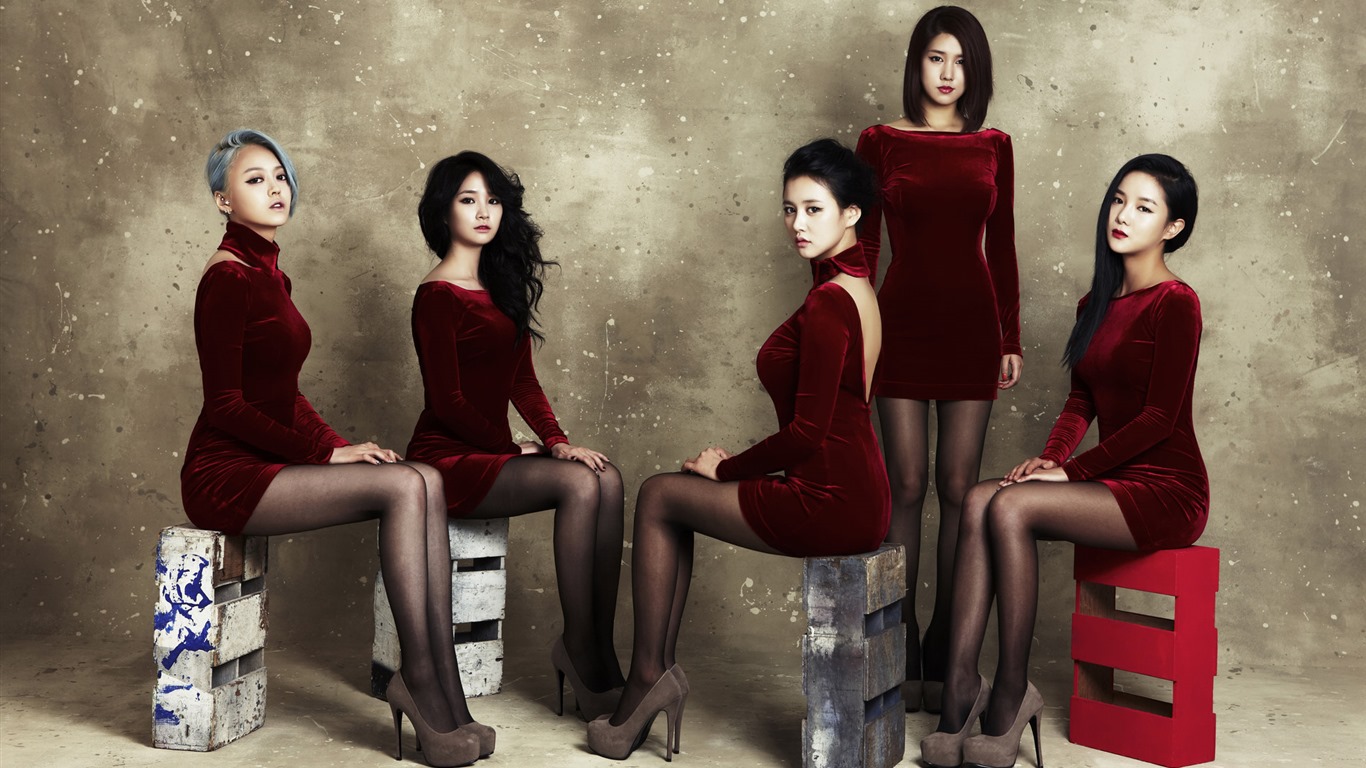 filles coréennes combinaison idole de la musique fonds d'écran HD Spica #9 - 1366x768