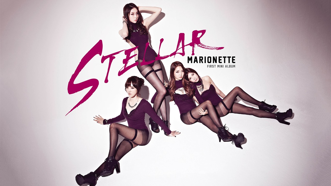 Stellar korejský hudební dívčí skupina tapety HD #12 - 1366x768