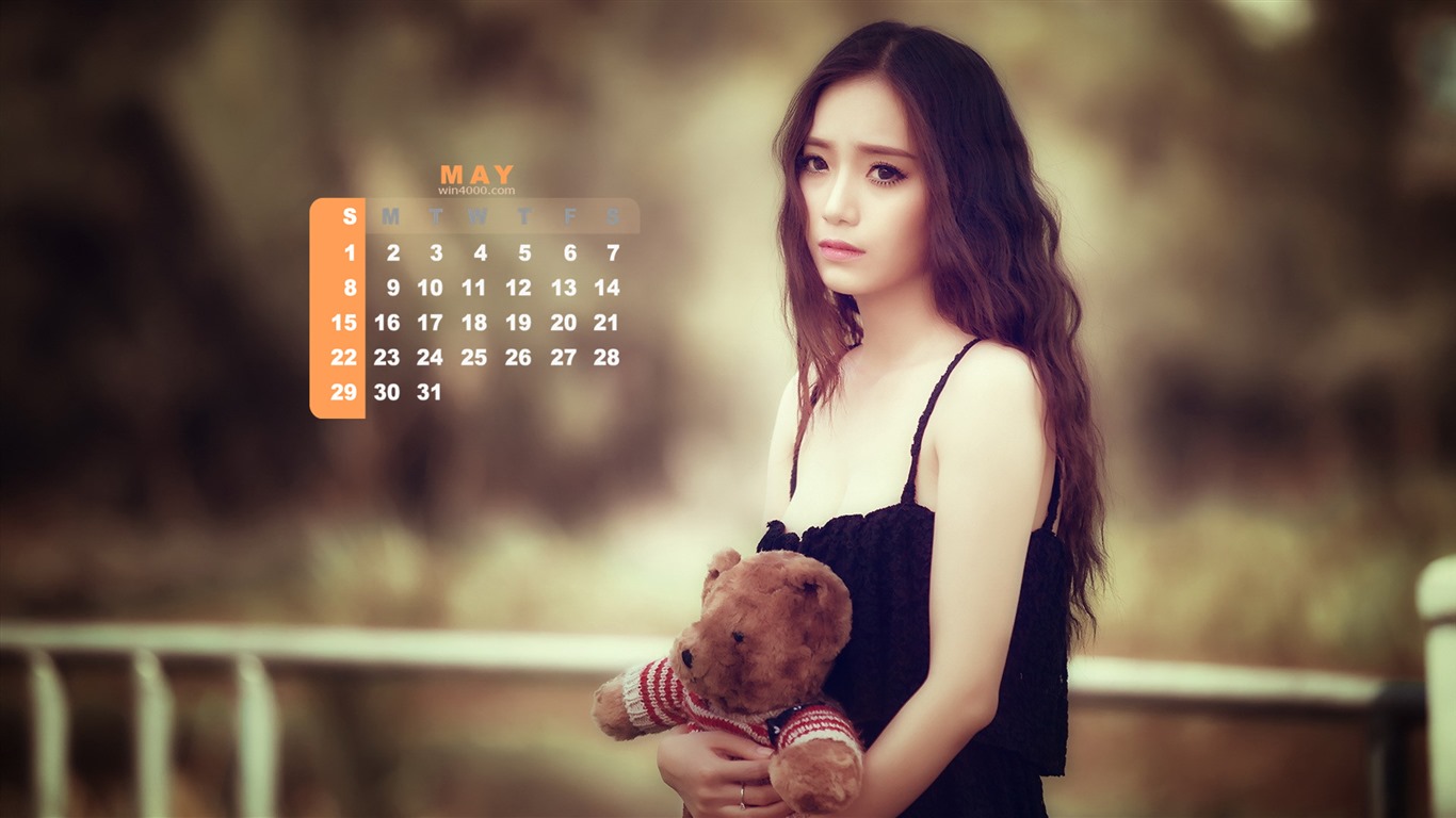 2016年5月 月曆壁紙(一) #16 - 1366x768