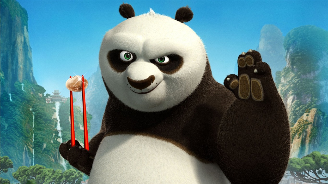 Kung Fu Panda 3, fondos de pantalla de alta definición de películas #3 - 1366x768
