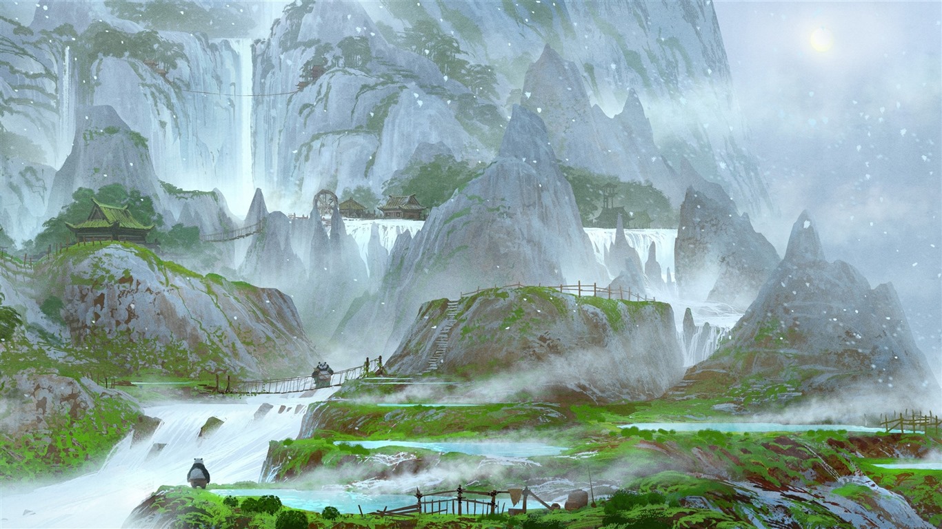 Kung Fu Panda 3 功夫熊貓3 高清壁紙 #4 - 1366x768