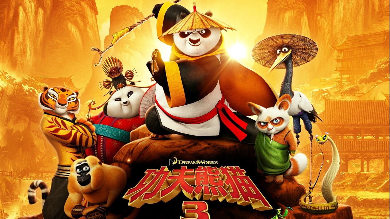 Kung Fu Panda 3 功夫熊貓3 高清壁紙 #6 - 1366x768