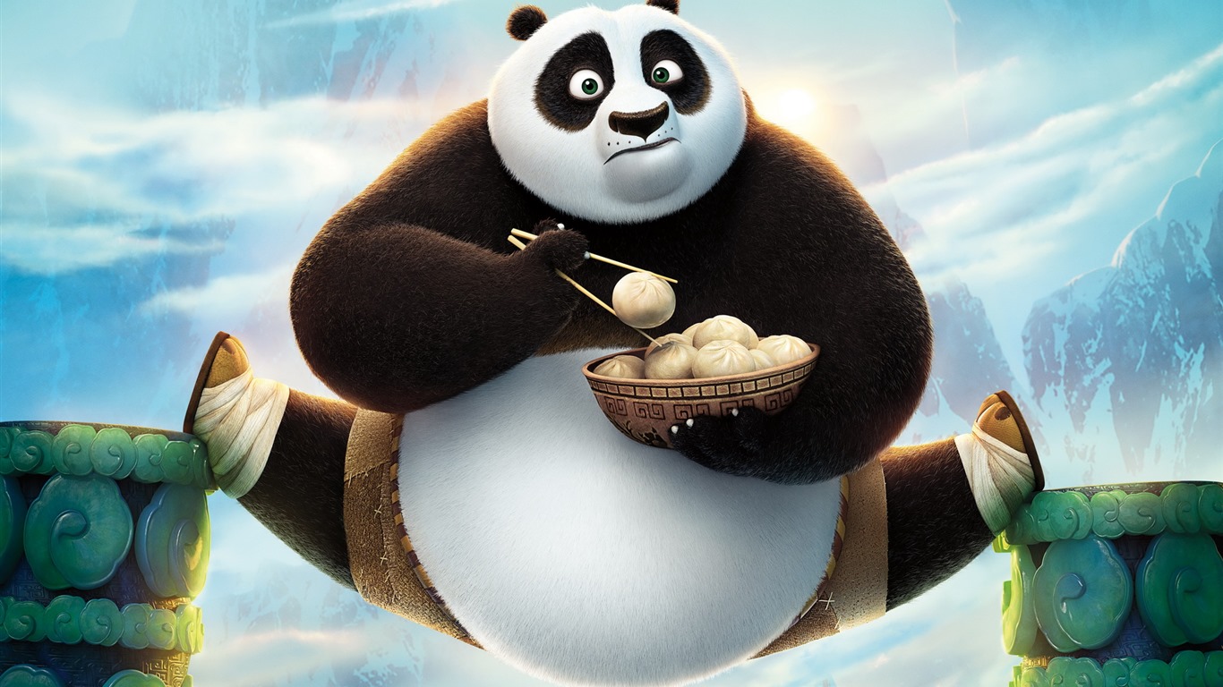 Kung Fu Panda 3, films HD fonds d'écran #12 - 1366x768