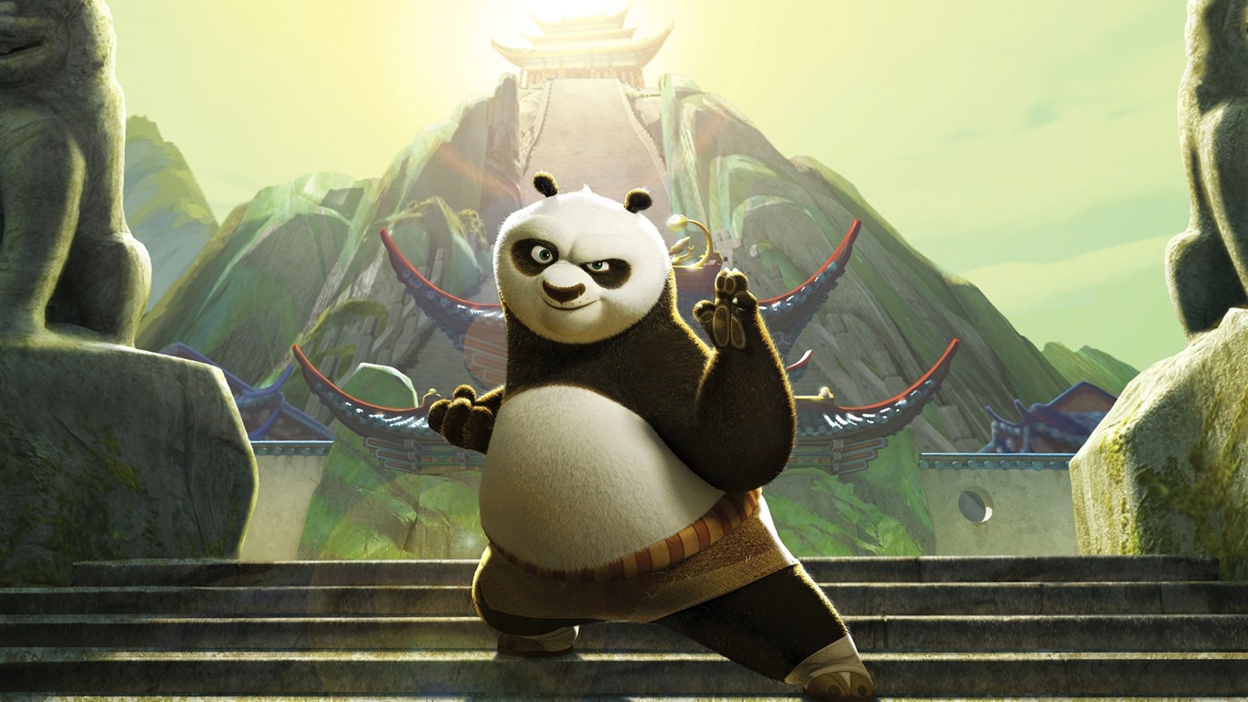 Kung Fu Panda 3, HD film tapety na plochu #13 - 1366x768