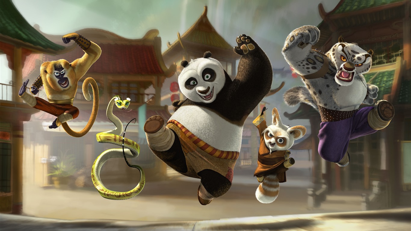 Kung Fu Panda 3, HD film tapety na plochu #15 - 1366x768