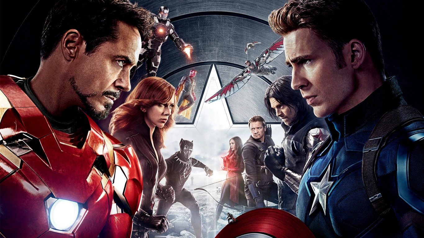 Captain America: Civil War 美國隊長3：內戰 高清壁紙 #1 - 1366x768