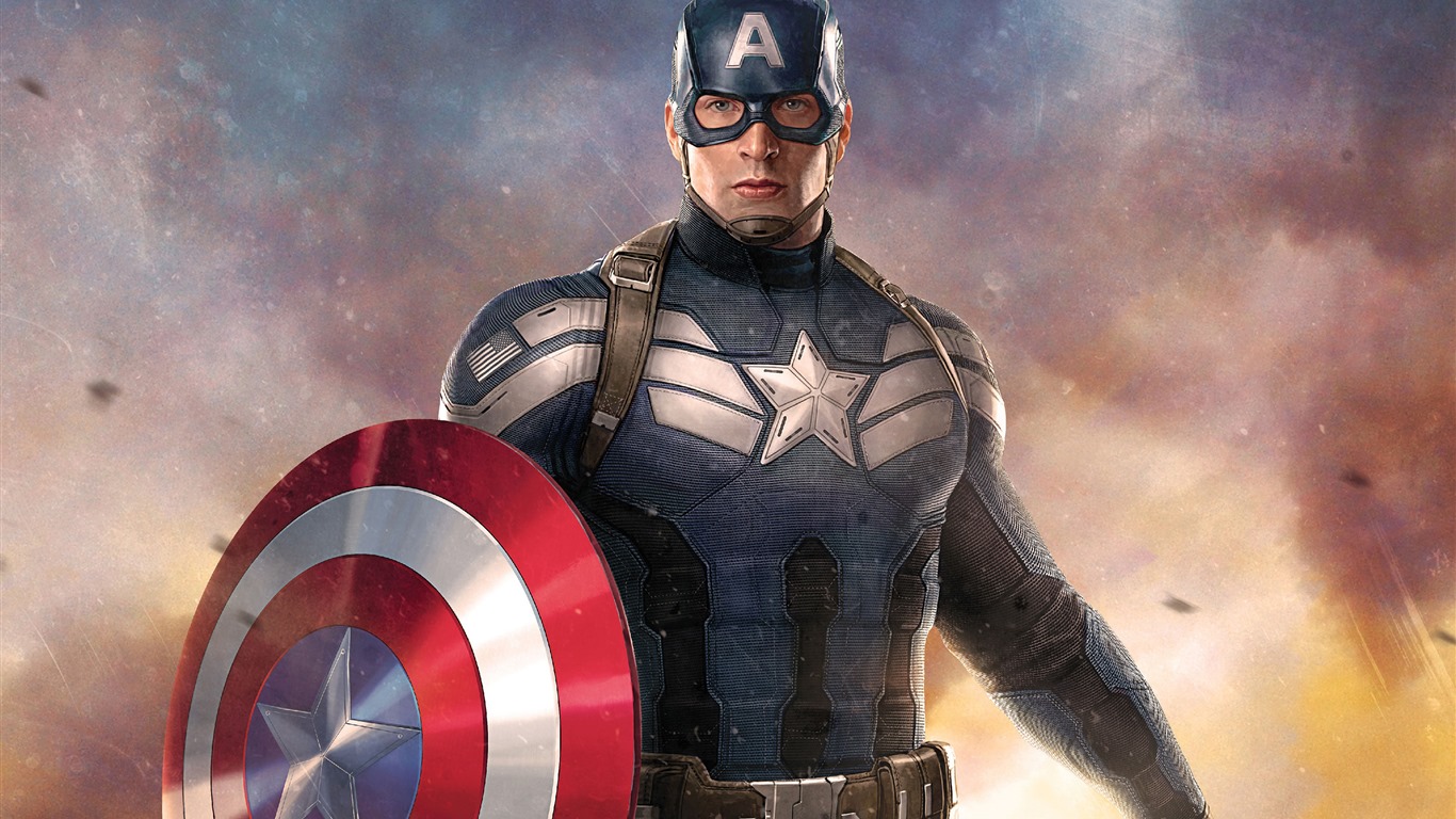 Капитан Америка: Гражданская война, обои для рабочего стола кино HD #12 - 1366x768