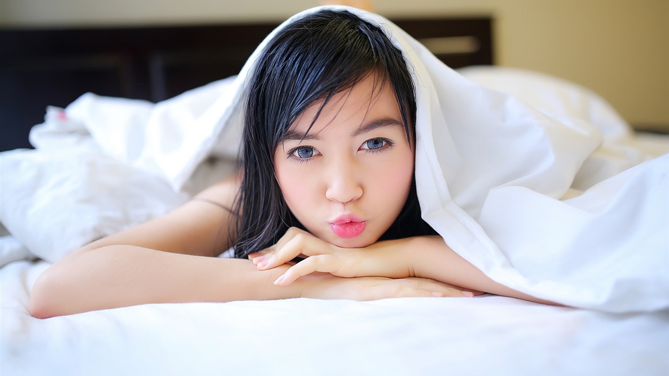 清純可愛年輕的亞洲女孩 高清壁紙合集(二) #10 - 1366x768
