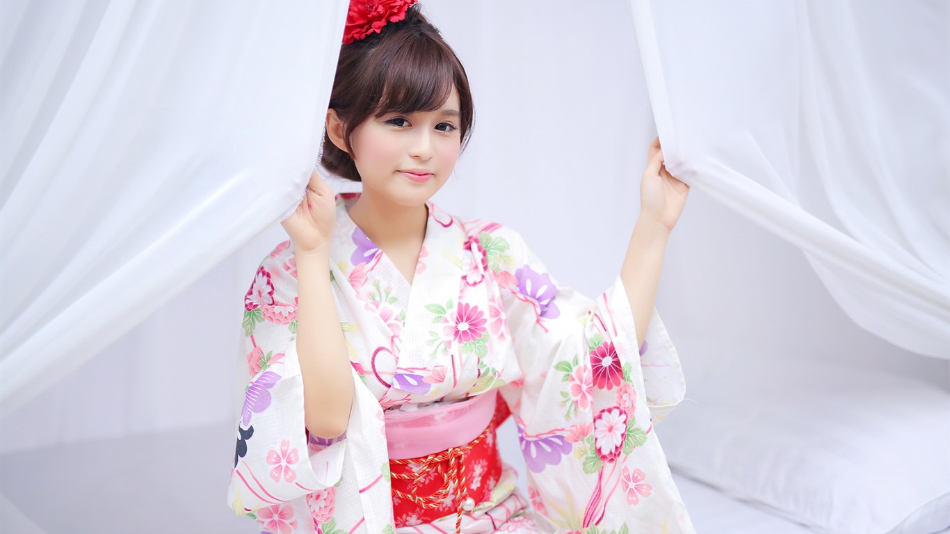 清純可愛年輕的亞洲女孩 高清壁紙合集(二) #31 - 1366x768