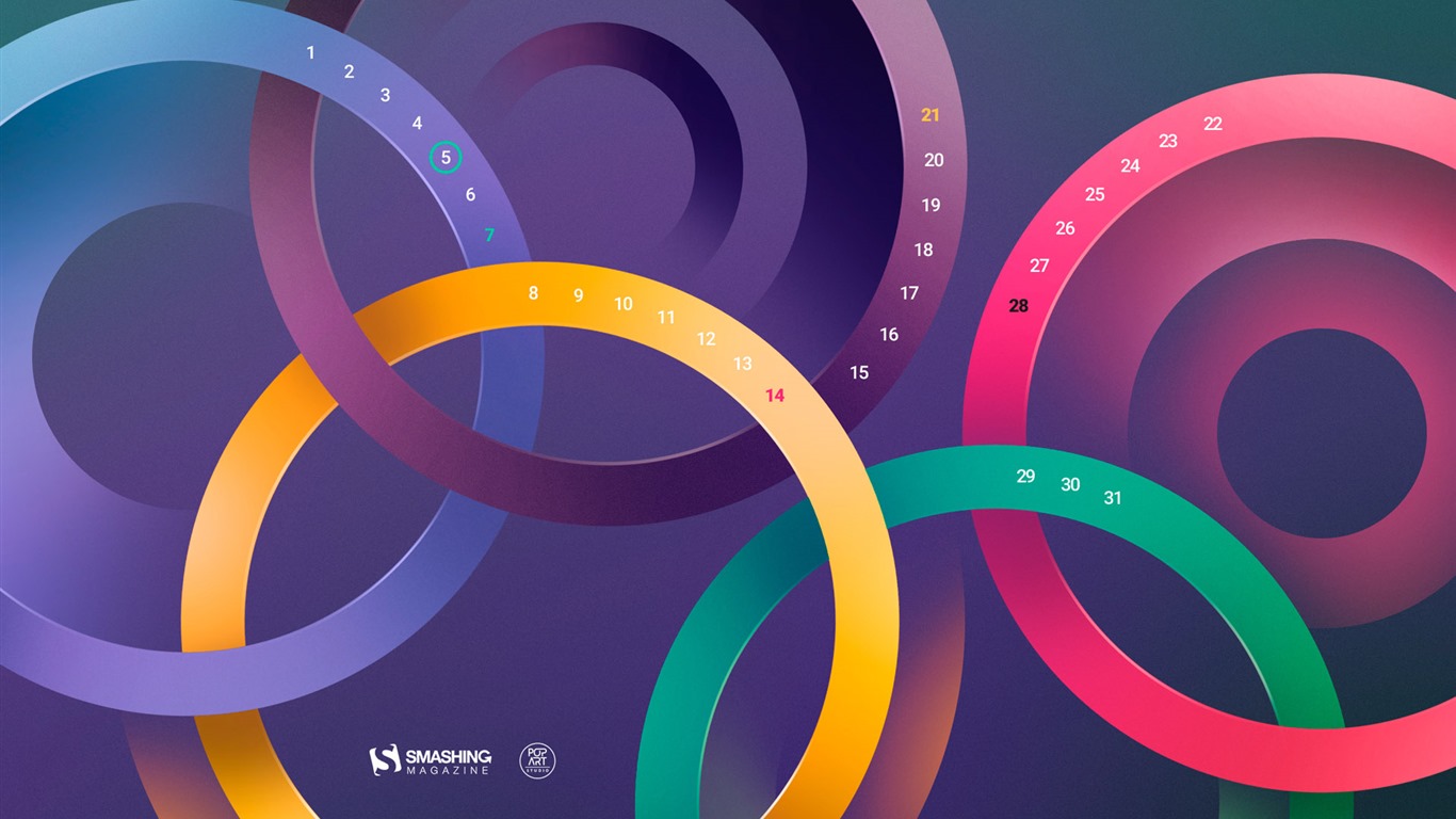 August 2016 calendar wallpaper (2) #20 - 1366x768