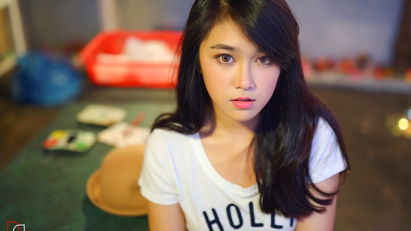 Pure et belle jeune fille asiatique fonds d'écran HD collection (3) #40 - 1366x768