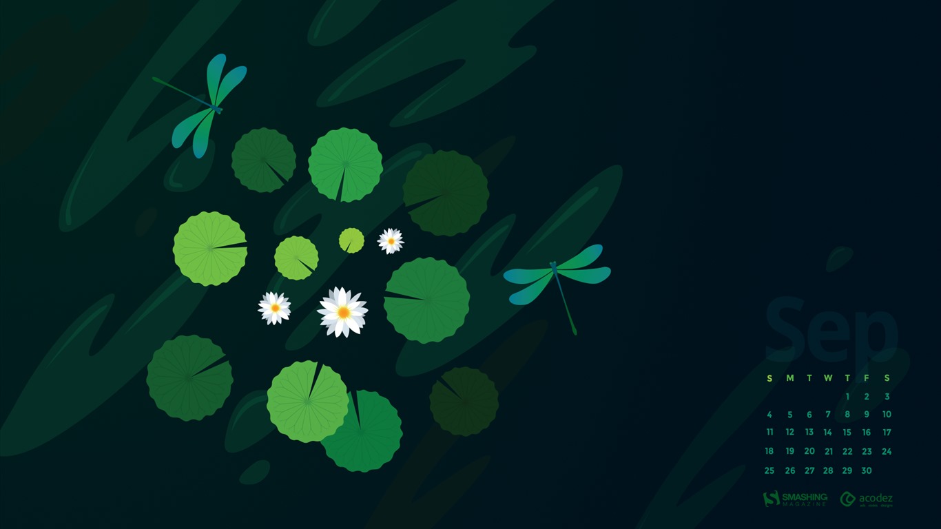 September 2016 calendar wallpaper (2) #12 - 1366x768