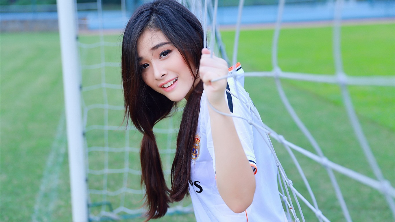 清純可愛年輕的亞洲女孩 高清壁紙合集(四) #12 - 1366x768