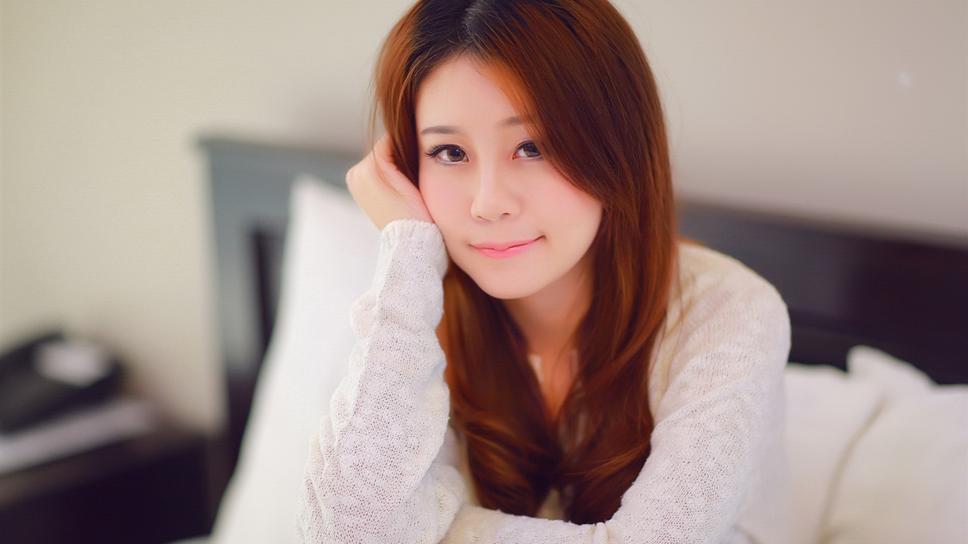 清純可愛年輕的亞洲女孩 高清壁紙合集(四) #13 - 1366x768