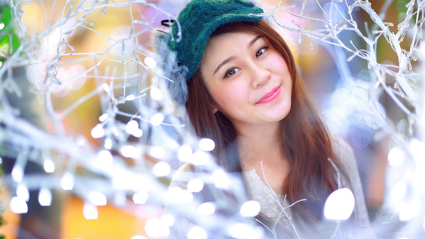 清純可愛年輕的亞洲女孩 高清壁紙合集(四) #15 - 1366x768