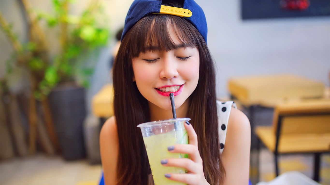 清純可愛年輕的亞洲女孩 高清壁紙合集(四) #16 - 1366x768