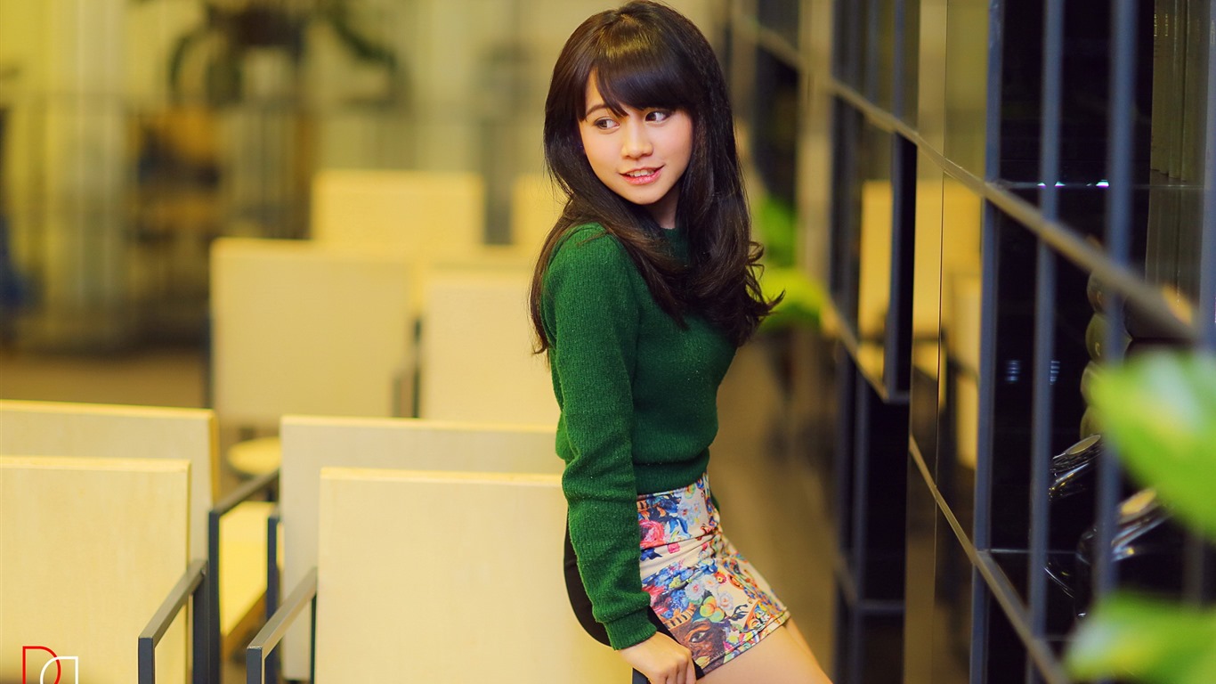 清純可愛年輕的亞洲女孩 高清壁紙合集(四) #19 - 1366x768