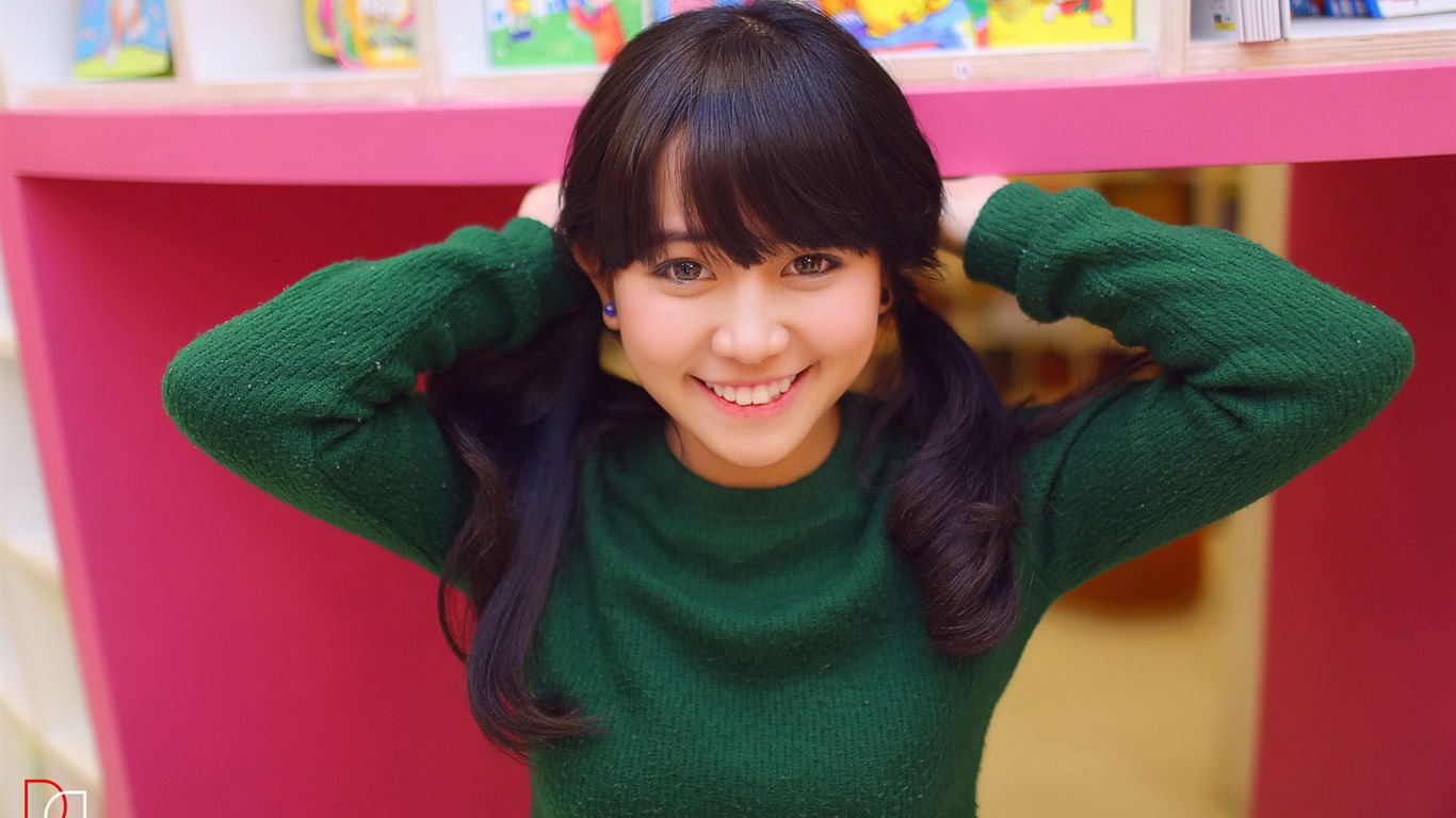 清純可愛年輕的亞洲女孩 高清壁紙合集(四) #20 - 1366x768