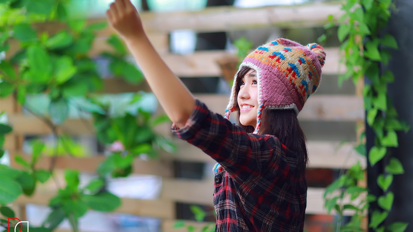 清純可愛年輕的亞洲女孩 高清壁紙合集(四) #32 - 1366x768