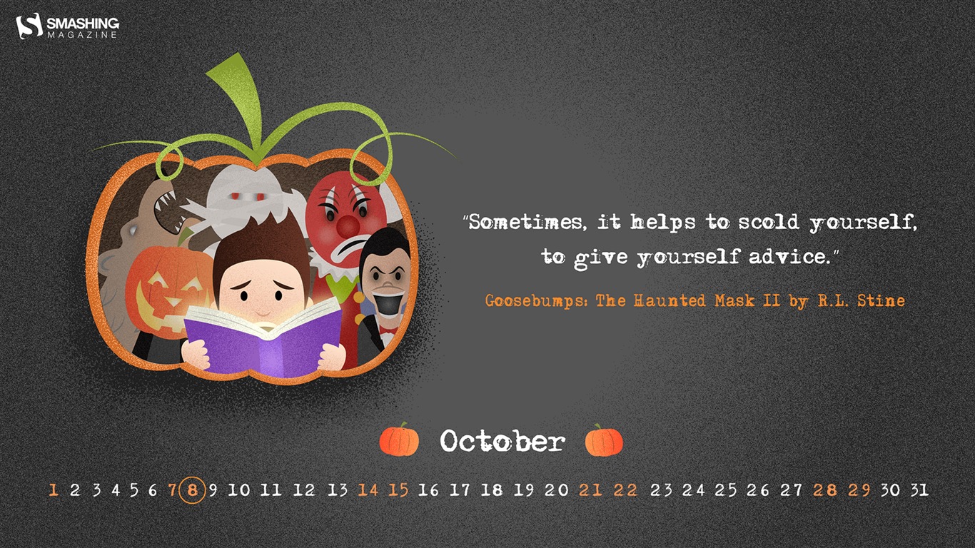 October 2017 calendar wallpaper #13 - 1366x768