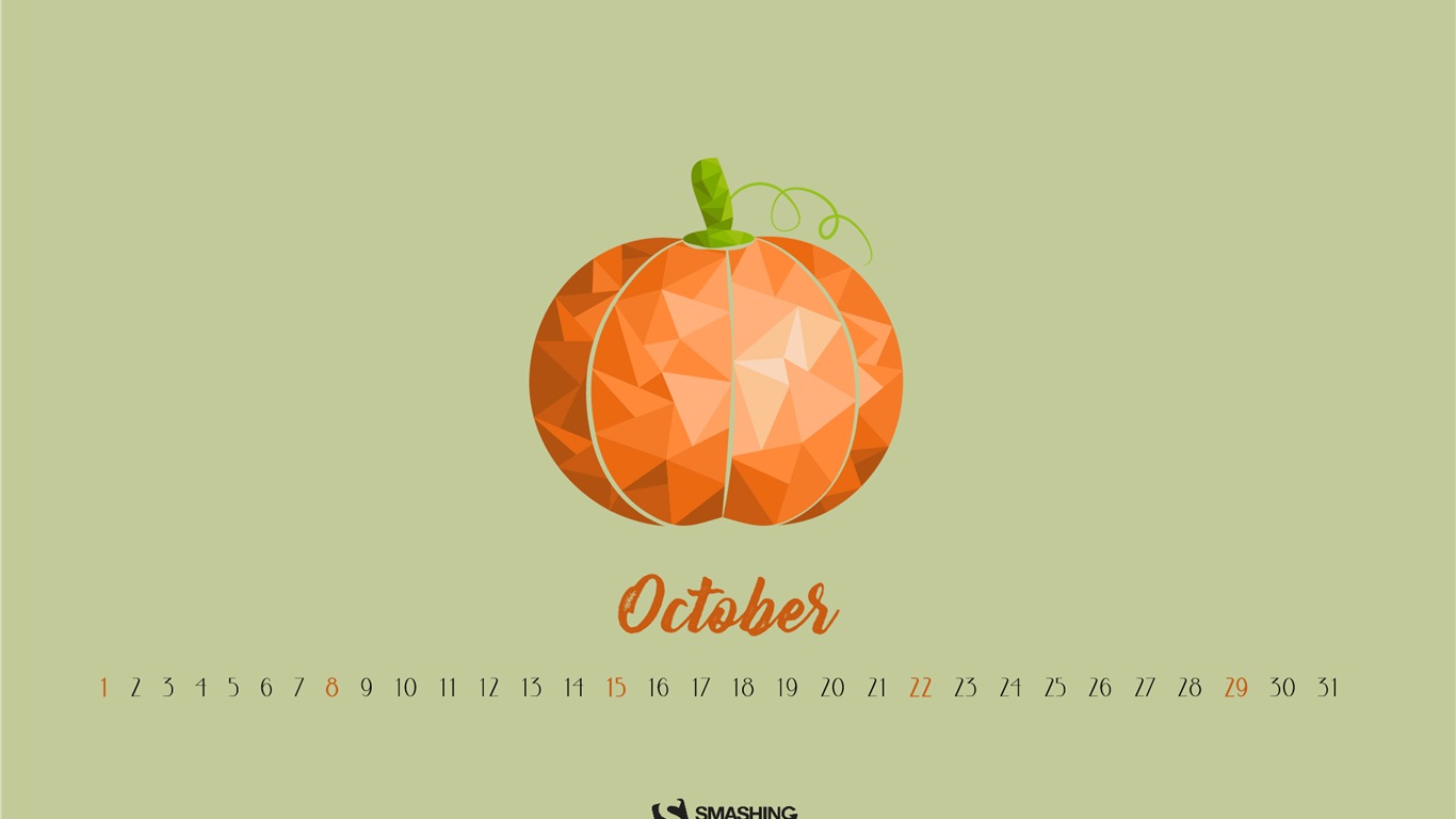 October 2017 calendar wallpaper #22 - 1366x768