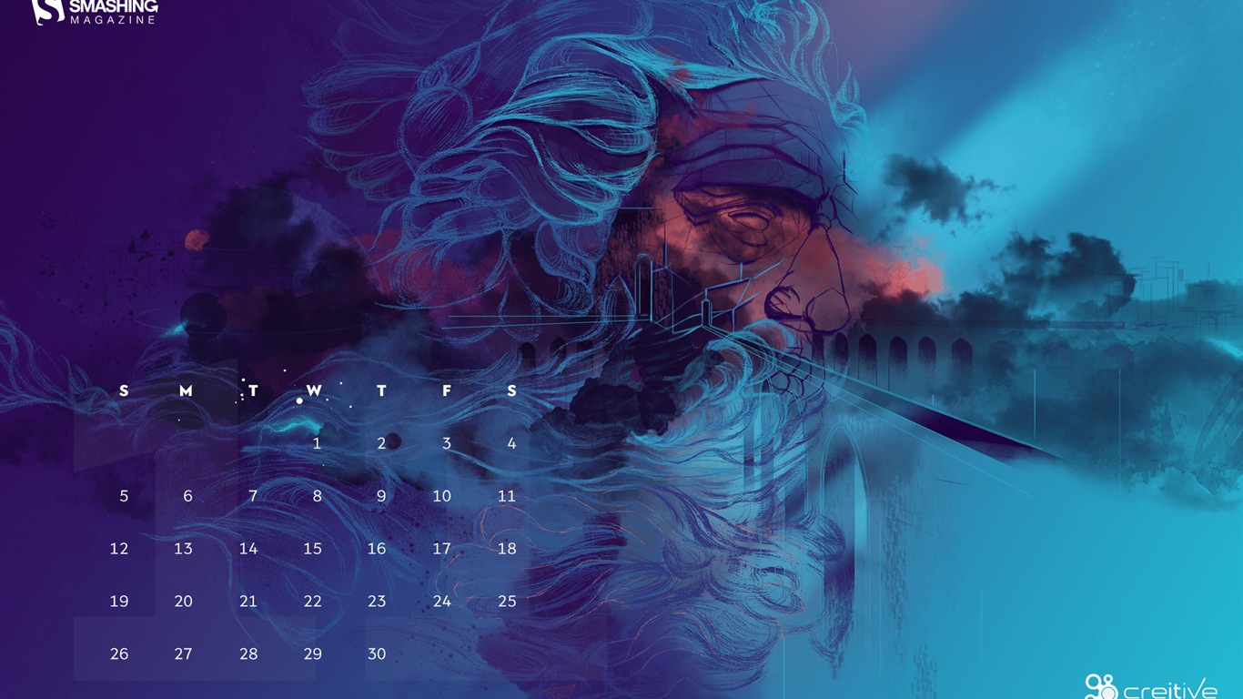 November 2017 calendar wallpaper #25 - 1366x768