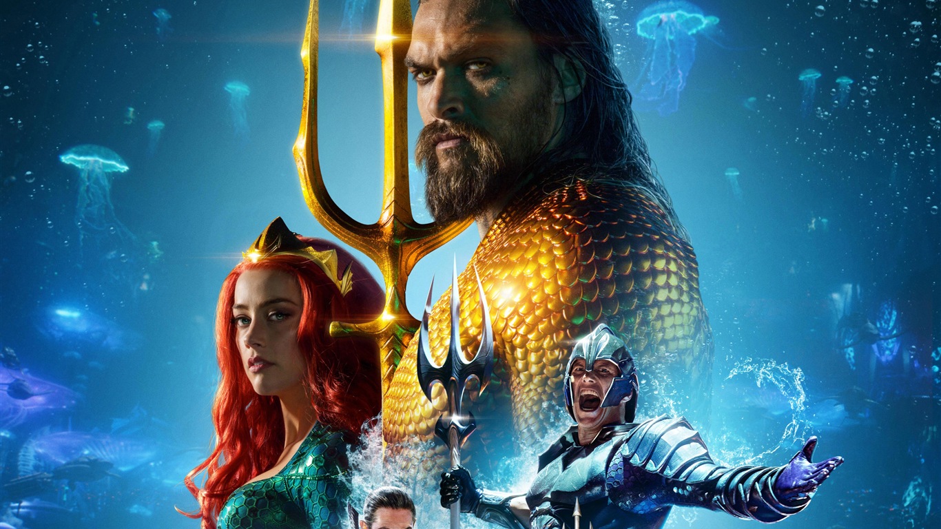 Aquaman, film Marvel HD fonds d'écran #3 - 1366x768